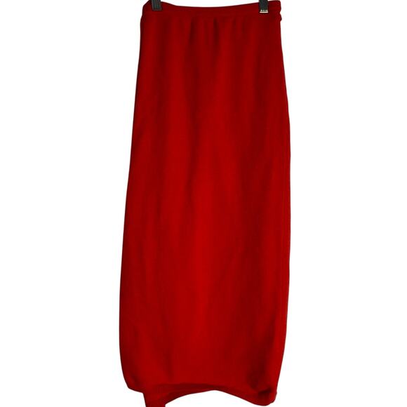 For Love & Lemons Edith Red Cropped Strappy Tie Back Sweater Skirt Set XXS - Picture 14 of 16